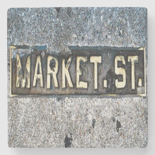 Markt-Straße, Charleston Sc-Untersetzer Steinuntersetzer