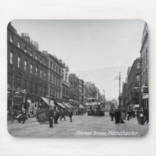 Markt-Straße, Manchester, c.1910 2 Mousepad (Vorne)