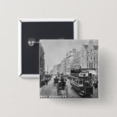 Markt-Straße, Manchester, c.1910 Button (Vorne & Hinten)