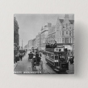 Markt-Straße, Manchester, c.1910 Button