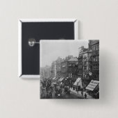 Markt-Straße, Manchester, c.1910 Button (Vorne & Hinten)