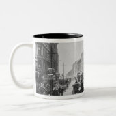 Markt-Straße, Manchester, c.1910 Zweifarbige Tasse (Links)