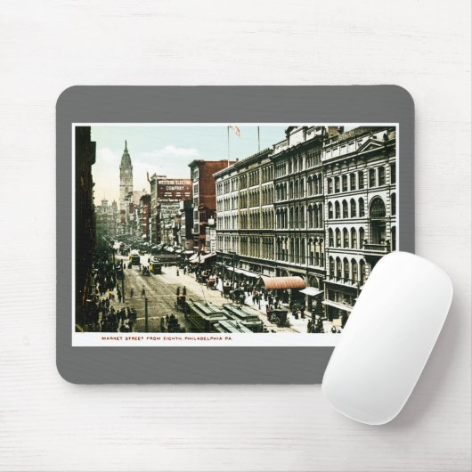 Markt-Straße, Philadelphia, PA Mousepad (Mit Mouse)