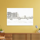 Markt Süd 7. Leinwanddruck (Insitu (Wohnzimmer))