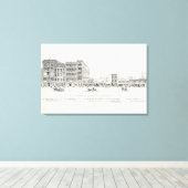 Markt Süd 7. Leinwanddruck (Insitu (Holzboden))