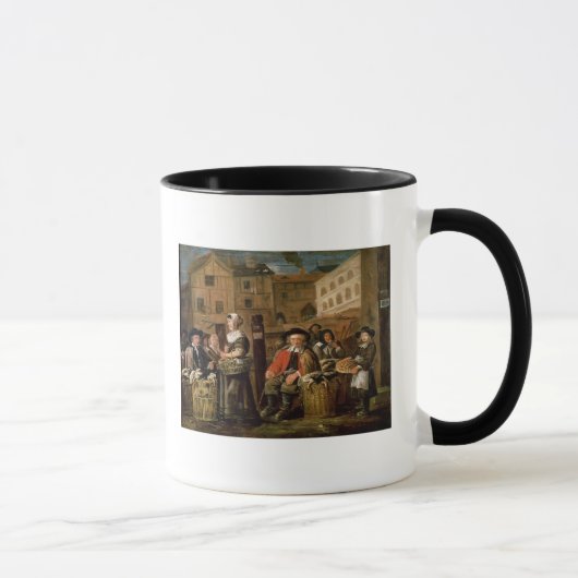 Markt-Szene Tasse (Rechts)