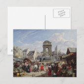 Markt und Brunnen der Unschuldigen Postkarte (Vorne/Hinten)