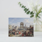 Markt und Brunnen der Unschuldigen Postkarte (Stehend Vorderseite)