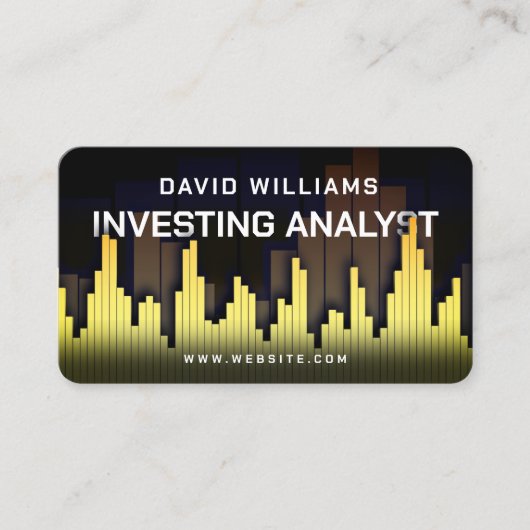 Markt- und Finanzkerzen Visitenkarte (Vorderseite)