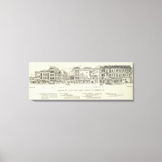 Markt und Mission der zweiten Westseite Leinwanddruck (Vorderseite)