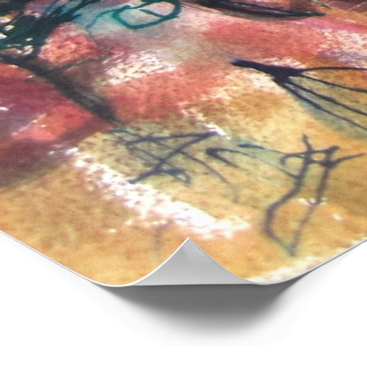 Markt von Marrakesch Poster (Ecke)