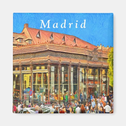 Markt von San Miguel in Madrid. Magnet (Vorne)
