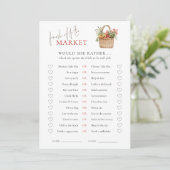 Markt würde sie eher Brautparty-Spielkarte Einladung (Stehend Vorderseite)