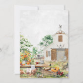 Marktabschottung | Brautparty für den Bauernmarkt Einladung (Rückseite)