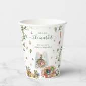 Marktabschottung | Brautparty für den Bauernmarkt Pappbecher (Vorderseite)