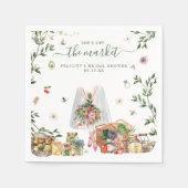 Marktabschottung | Brautparty für den Bauernmarkt Serviette (Vorderseite)