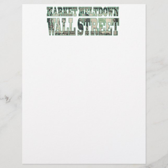 Marktabschüttung an der Wall Street (Vorderseite)