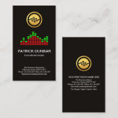 Marktanalytiker des grünen Red Forex Stock Graph Visitenkarte (Vorne/Hinten)