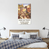 Marktbahnposter Leinwanddruck (Insitu (Schlafzimmer))