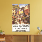 Marktbahnposter Leinwanddruck (Insitu (Wohnzimmer))