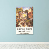 Marktbahnposter Leinwanddruck (Insitu (Holzboden))