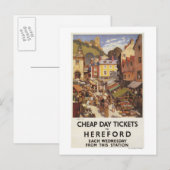 Marktbahnposter Postkarte (Vorne/Hinten)