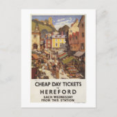 Marktbahnposter Postkarte (Vorderseite)