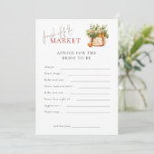 Marktberatung für die Bride Brautparty Game Card Einladung (Stehend Vorderseite)