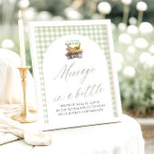 Marktbotschaft für grüne Bauern in Flaschen Poster