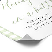 Marktbotschaft für grüne Bauern in Flaschen Poster (Ecke)