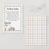 Marktbuchkarte für geschlechtsneutrale Bauern Begleitkarte (Vorne/Hinten)