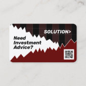 Marktdiagramm inspiriert Kauf und Verkauf von Visi Visitenkarte (Vorderseite)