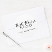 Märkte für frische Blume Florenz Runder Aufkleber (Umschlag)