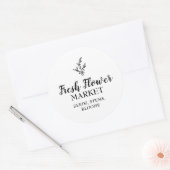 Märkte für frische Blume Florist Runder Aufkleber (Umschlag)