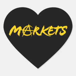 Märkte Herz-Aufkleber