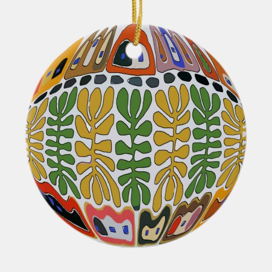 Märkte, New Orleans Abstrakt Keramikornament (Vorne)