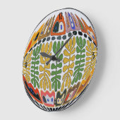 Märkte New Orleans Abstrakte Kunst, Dichtung und M Große Wanduhr (Winkel)