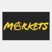 Märkte Rechteckiger Aufkleber (Vorderseite)