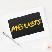 Märkte Rechteckiger Aufkleber (Umschlag)