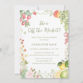 Marktfarben Bridal Dusche Einladung (Vorderseite)