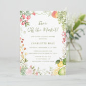 Marktfarben Bridal Dusche Einladung (Stehend Vorderseite)