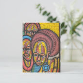 Marktfrau Postkarte (Stehend Vorderseite)