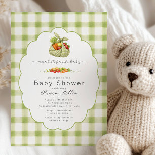 Marktfreche Babyparty-Einladung für den Bauernmark Einladung
