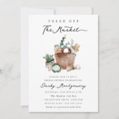 Marktfrische Bauern - Brautparty Einladung (Vorderseite)