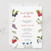Marktfrische Bauern - Brautparty Einladung (Vorderseite)