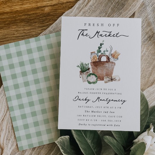 Marktfrische Bauern - Brautparty Einladung