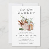 Marktfrische Bauern - Brautparty Einladung (Vorderseite)