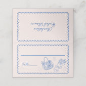 Marktfrische Bauern - Brautparty Platzkarte (Außenseite Aufgefaltet)