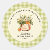 Marktfrische Bauern - Brautparty Runder Aufkleber (Vorderseite)