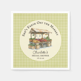 Marktfrische Bauern - Brautparty Serviette